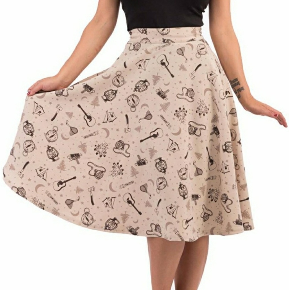 Rock Steady kitchy kamper swing skirt